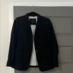 99% Wool Crew Regent Stunning Black Blazer, Size 0